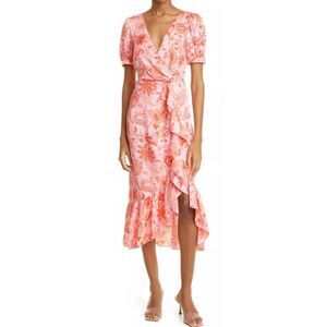 CINQ À SEPT Kay Faux Wrap Dress NWOT Size Small